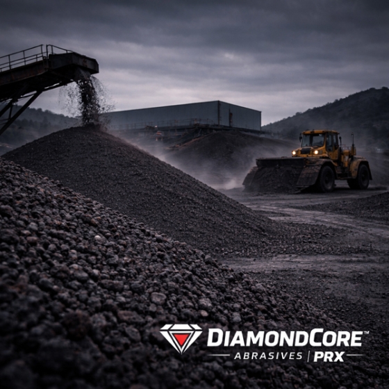 Industrial facility producing copper slag abrasives