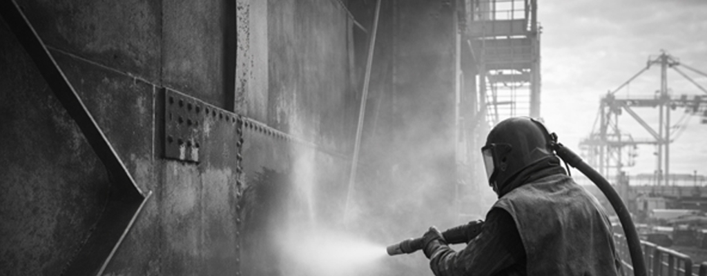 copper slag blasting for structural steel cleaning