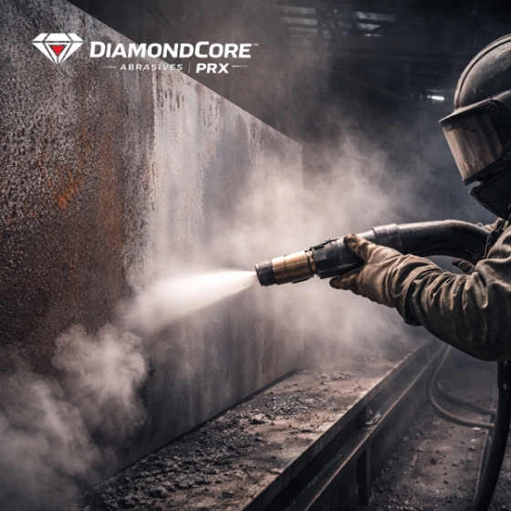 steel surface profile after abrasive blasting surface preparation