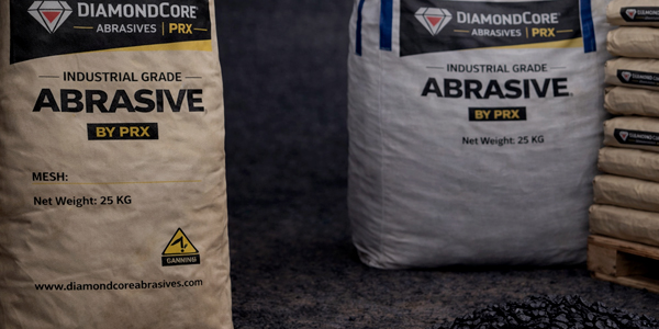 Export packaging of industrial blasting abrasives